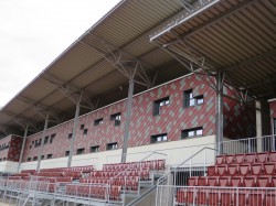 2014 Stadion Modeta Jihlava Prefa fasádní šablona